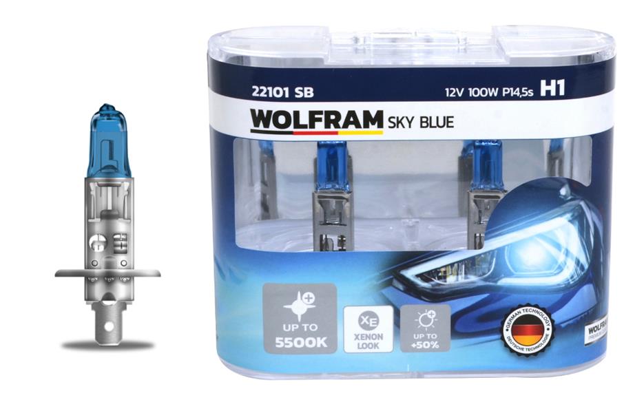 AMPUL 12V H1 100 P14.5s SKY BLUE BEYAZ IŞIK