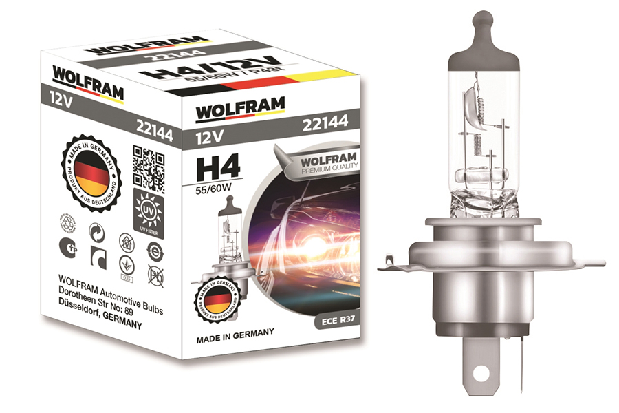 AMPUL 12V H4 60/55 P43t STANDART IŞIK TIRNAKLI P43t 64193