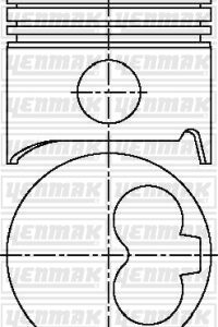 PISTON SEGMAN Q78.0MM STD -RENAULT-VOLVO-R 11-R 5-R 9 R 11-R 5-R 9