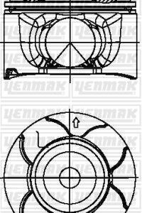 MOTOR PİSTON SEGMAN STD MITSUBISHI 86MM