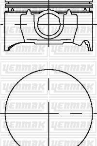 PISTON SEGMAN STD 8060MM MONDEO II ZH 18 16V ZETEC 103PS -113PS 95 99