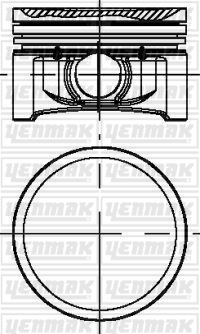 PİSTON SEKMAN STD 69.00 MM TWNG-CLIO II-CLIO III 1.2 75PS BENZİNLİ 93-09 D4F 740