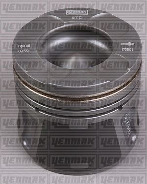 MOTOR PİSTON SEGMAN DOBLO-FİORİNO- LINEA-GRANDE PUNTO-ASTRA 1.3 CDTI 16V STD Euro5 69.60 mm