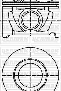 PISTON SEGMAN 0.50 ACCENT ADMIRA CRDI 03-05 / TUCSON / SANTAFE 2.0 D3EA