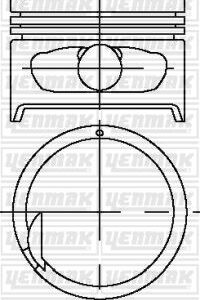 PISTON SEGMAN STD ACCENT 1.5 12V 95-00