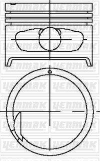 PISTON SEGMAN STD ACCENT 1.5 12V 95-00
