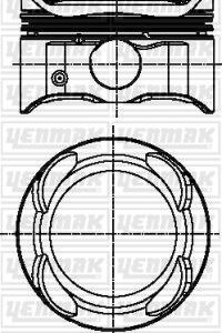PISTON SEGMAN 0.50 I20 1.2 G4LA 71.50 MM