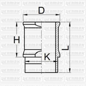 x MOTOR GÖMLEĞİ P104-P106-P204-P205 XW 3 S-WV 7-TU 1 M/Z-TU 1 K 1.1 TU1M 72.00 ÇAP STD 9655523680