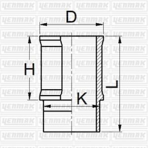 MOTOR GÖMLEĞİ PARTNER-P106-P306-P307 1.4-P P206 1.6-TU3 75.00 ÇAP STD