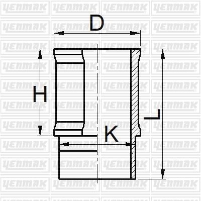 MOTOR GÖMLEĞİ PARTNER-P106-P306-P307 1.4-P P206 1.6-TU3 75.00 ÇAP STD