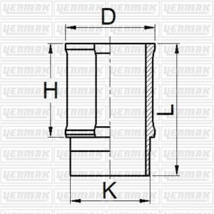 MOTOR GÖMLEĞİ R9-R12 1400 76.00 ÇAP STD