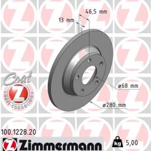 ÖN FREN AYNASI AUDI A4 1.6-1.9TDI 95/11.00 A4 Avant 1.6-1.8 20V-1.9TDI 95/9.01 280x13x5DL 986478615-DF2730 8D0615301A