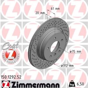FREN DISKI ARKA SOL BMW M3 E36 KAPLAMALI DELIKLI 34212227177