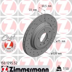 FREN DISKI ARKA BMW E46 Z4 E85 E86 HAVALI KAPLAMALI DELIKLI 34216864052