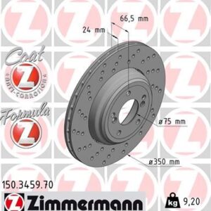 FREN DISKI ARKA SOL BMW M3 E90 E92 E93 34212283387-34212283803