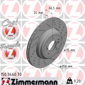 FREN DISKI ARKA SAG BMW M3 E90 E92 E93 34212283388-34212283804