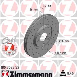 ÖN FREN AYNASI CORSA F e 19  MOKKA e 20  208-e 19  2008 19  307 02  3008 09 C4-e 20  DS3 18  DELİKLİ 302x34x4DL HAVALI