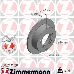 ARKA FREN AYNASI MITSUBISHI LANCER 2.0 03-07 -OUTLANDER 2.0-2.4 02-06 262mm x 5D 986479603-DF4845 MB895200-MB928716