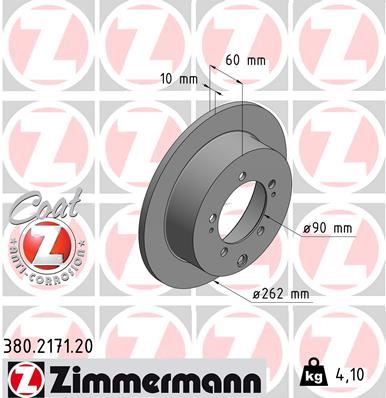 ARKA FREN AYNASI MITSUBISHI LANCER 2.0 03-07 -OUTLANDER 2.0-2.4 02-06 262mm x 5D 986479603-DF4845 MB895200-MB928716