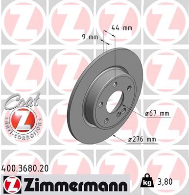 FREN DISKI ARKA MERCEDES W176 W246 C117 A2464230012