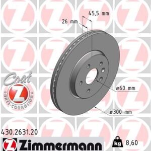 ÖN FREN AYNASI MOKKA 12 CHEVROLET TRAX 12 300x26x5DL HAVALI 13502059-569091