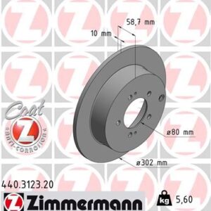 ARKA FREN DİSKİ P4007 07 P4008 12 C4 AIRCROSS 12 C-CROSSER 09 OUTLANDER 06 LANCER 4X4 302x58x5dDL DOLU 1611500480-4615A035-4615A121
