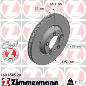 FREN DISKI ON SAG PORSCHE CAYENNE 9YA 17 PANAMERA 971 16 350 MM - 34 MM 971615302-9Y0615302