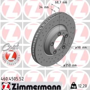 FREN DİSK DELİKLİ ON SAG PORSCHE CAYENNE 9YA 17 PANAMERA 971 16 350 MM - 34 MM 971615302-9Y0615302