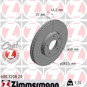 ÖN FREN AYNASI PASSAT-VARİANT1.8 T 1.9TDİ 2.3 VR5 2.8 10.96/11.00 282x25x5DLxHAVALI 986478872-DF4045 8E0615301A
