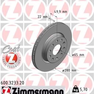ÖN FREN AYNASI GOLF V-VI-JETTA III-IV-CADDY III-A3 03 LEON 05 TOLEDO-OCTAVIA 04 280x22x9DLxHAVALI 986479098-DF4294 1K0615301S-1K0615301AC-1K0615301AK