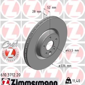 ON FREN DISK AYNASI HAVALI VOLVO S60 II 10 15 S80 II 06 V60 I 11 15 V70 III 07 15 XC70 II 09 15 336cm CAP 30769057-30736313
