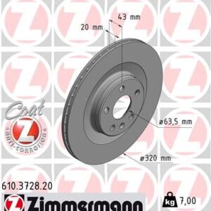 ARKA FREN DİSKİ S60 III 224 -S90 II 234 -V60 II -V90 II 235-236 -XC40 536 -XC60 II XC90 2014 DELİKLİ 31400778-31471816