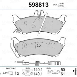 FREN BALATASI ARKA MERCEDES ML-CLASS W163 98 05